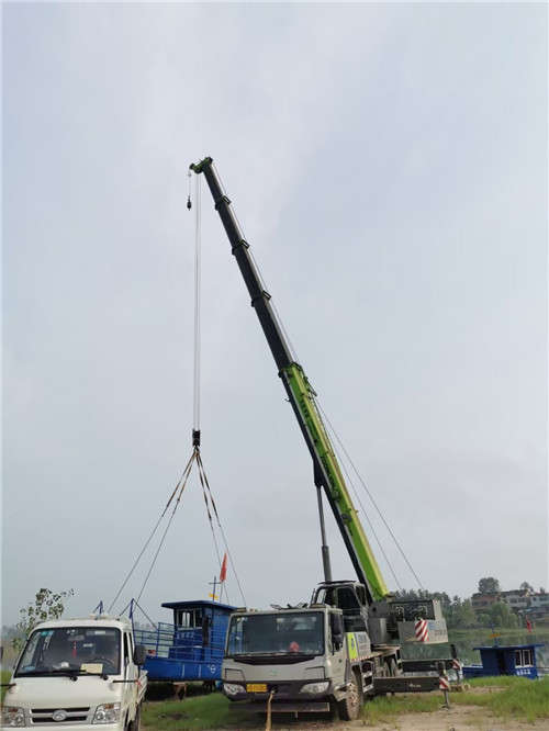 牙克石市桥梁建设吊装案例